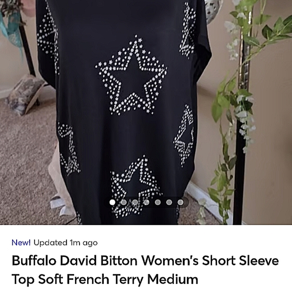 Buffalo David Britton Shirt Stars Medium